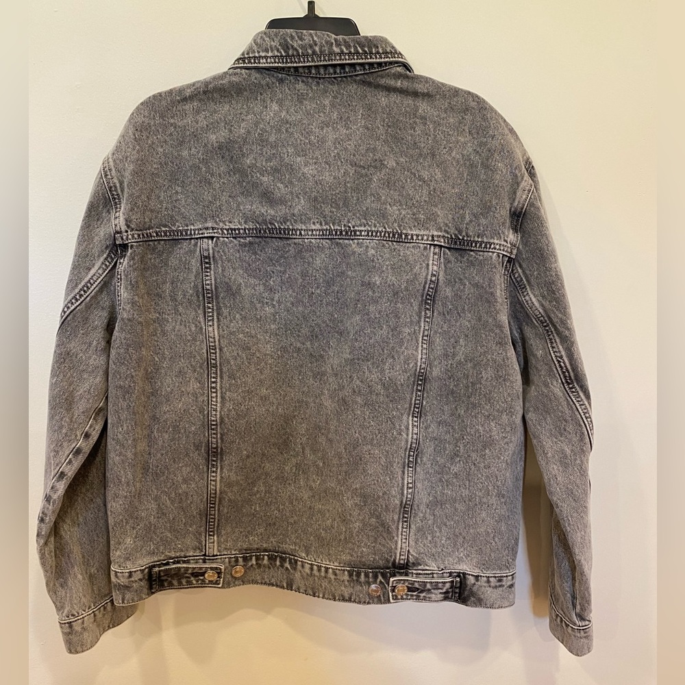Calvin Klein Men’s Palmer Denim Utility Trucker Jacket NWT Gray Relaxed Fit M - Picture 14 of 15